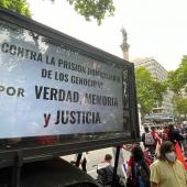 Movilización contra la prisión domiciliaria para los genocidas 